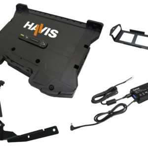 Havis Package – Cradle for Getac S510 Laptop with Getac Power Supply with Bare Wire, & Screen Support (PKG-DS-GTC-1406-BW)