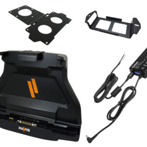 Havis Package – Docking Station For Getac F110 Tablet With Triple Pass-Thru Antenna Connections, External Power Supply with Bare Wire & Power Supply Mounting Bracket (PKG-DS-GTC-222-3-BW)